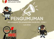 Pengumuman Pelaksanaan Tes Wawancara Calon PKD Zona 1