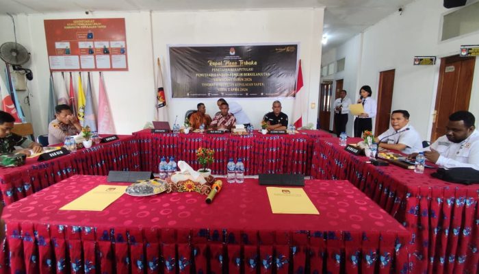 Bawaslu Yapen Soroti Indeks Kerawanan Data Pemilih dalam Pleno PDPB Triwulan I Tahun 2026